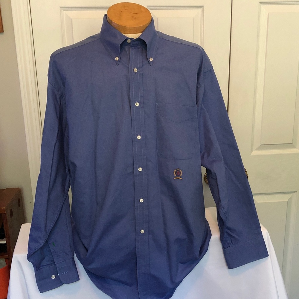 Tommy Hilfiger Navy Button-Down Shirt